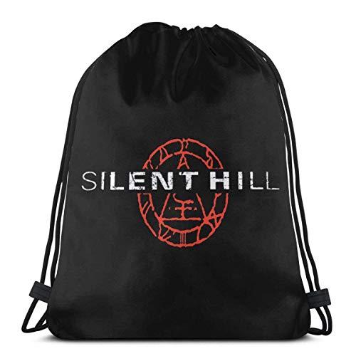 ANGSHI6 Silent Hill Bolsas de Cuerdas Mochila Deportiva clásica Unisex Bolsa de Viaje Bolsa de Almacenamiento