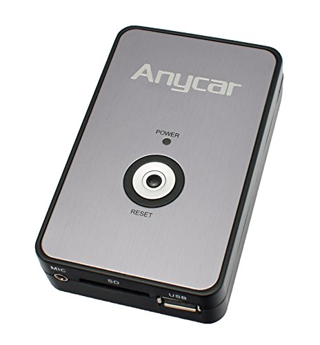 Anycar - Adaptador para radios de coche VW: R100, RCD-300, RNS-300/310, RNS MFD2 CD/DVD, Skoda Audience, Beat, Cruise, Dance, Melody, Stream, Nexus, RCD300, así como Seat Radio CD-1/2/3, PN-1/3, RNS-4, RCD300, SE250/350 y SE359/360 (USB, SD, AUX, MP3)