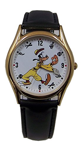 Atrás Reloj de Goofy Disney Canal Goofy Jugador de béisbol Reloj de Pulsera
