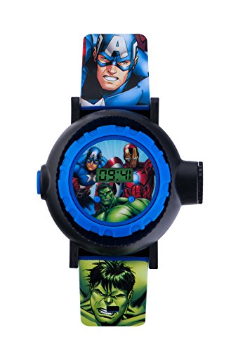 Avengers AVG3536 - Reloj Digital para niños, Digital, con Esfera Multicolor y Correa Azul de PU