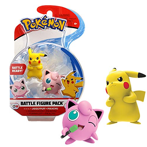 Bandai – Pokémon – Pack de 2 Figuras 3 – 5 cm – Pikachu & Rondoudou – WT95021