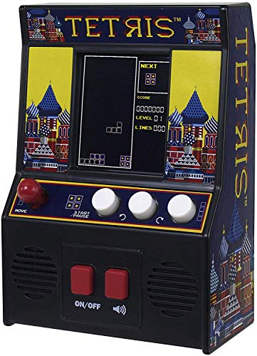 Basic Fun! 09594 Tetris Mini Arcade Game (4C Screen), Multicolor