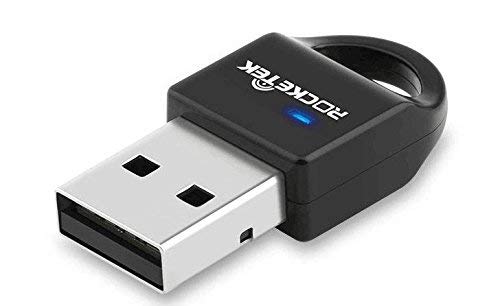 Bluetooth Adaptador USB, Rocketek® Bluetooth 4.0 Adaptador de Dongle USB de Baja Energía para PC, Transmisor Bluetooth y Receptor Para Windows 10/8/7 / Vista - Plug and Play para Windows 7 y superior