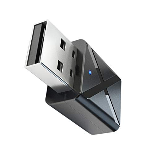 Bluetooth USB 5.0 Transmisor Receptor de TV Altavoz del Auricular de 3.5mm Mini AUX estéreo Adaptador inalámbrico