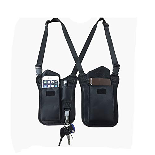 Bolsa de hombro oculta para axilas, bolsillo oculto, multiusos para hombro, axila, bolsa táctica para viajes al aire libre HGJ96