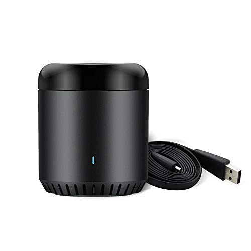 Broadlink RM-Mini3 Black Bean – WiFi/IR Smart Home Hub Box Control inteligente de aplicación – Soporte 80.000 + IR Controlled Home Dispositivos TV, aire acondicionado, DVD
