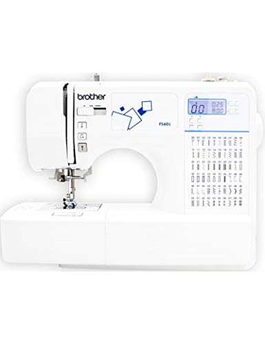 Brother FS60s Máquina de coser electrónica con 60 puntadas de costura (útiles, elásticas, decorativas), costura Automática, Display multifunción