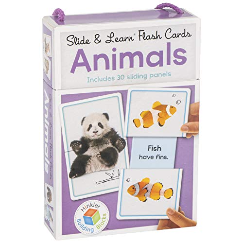 Building Blocks Slide & Learn Flashcards Animals (UK Eng)