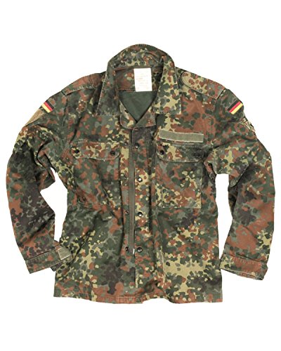 Camiseta de combate con camuflado militar tipo Flecktarn grado 1 del ejército alemán multicolor Camuflaje Small