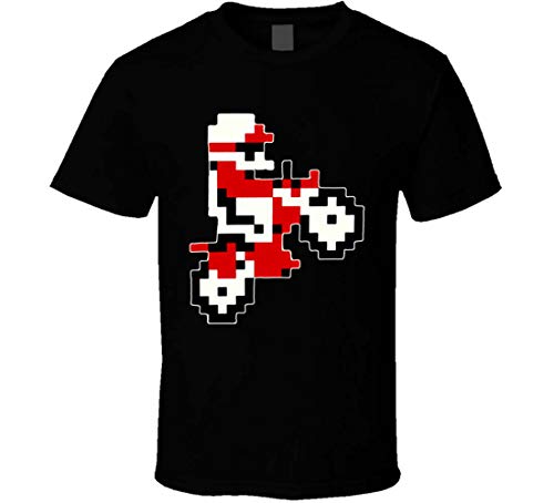 Camiseta Excitebike NES Retro 8 Bit Negro Negro ( 3XL