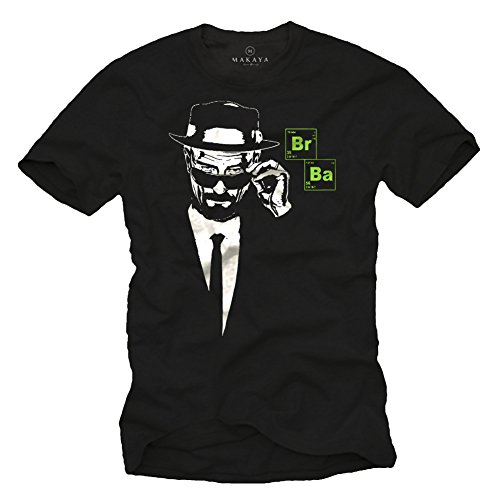Camiseta Negra Hombre - BR Ba - Breaking Bad M