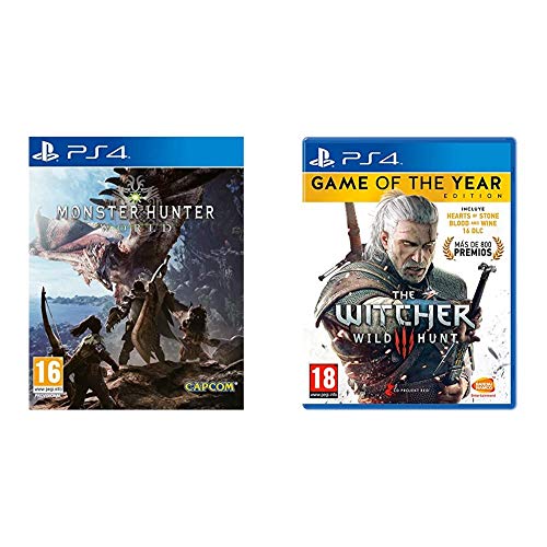 Capcom Monster Hunter: World + BANDAI NAMCO Entertainment Iberica The Witcher 3: Wild Hunt Game Of The Year Edition