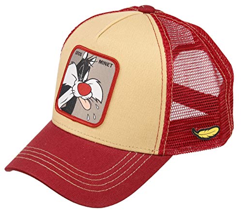 Capslab Sylvester Trucker Cap Looney Tunes Beige/Red - One-Size