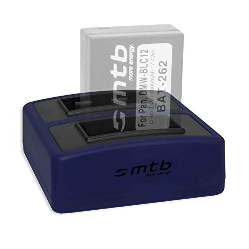 Cargador Doble Compact (USB) para DMW-BLC12 BLC12E / Leica BP-DC12 / Sigma BP-51 - Cable USB Micro Incluido
