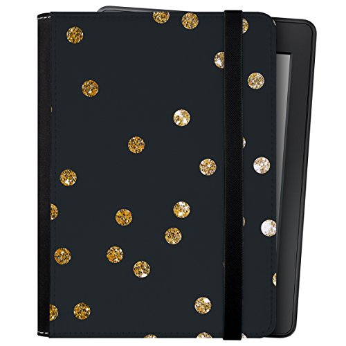 caseable - Funda para Kindle y Kindle Paperwhite, Gold Dots