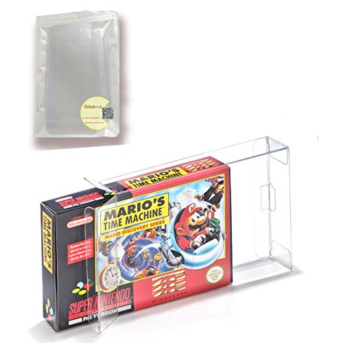 Childhood 10Pcs Clear Box Funda CIB Protector para Nintendo SNES N64 Juegos Cartucho Box