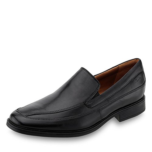 Clarks Tilden Free - Zapatos de cuero para hombre, Negro (Black Leather), 41
