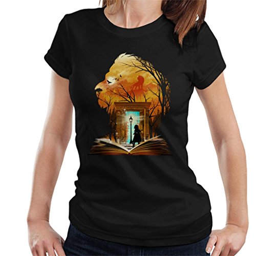 Cloud City 7 Chronicles of Narnia Aslan Wardrobe Collage Women's T-Shirt