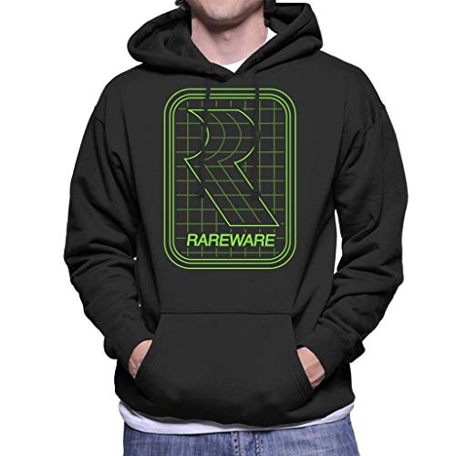 Cloud City 7 Rareware Green Wireframe Men's Hooded Sweatshirt