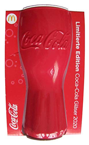 Coca Cola & Mc Donalds Edition 2020 - Vaso de cristal, color rojo
