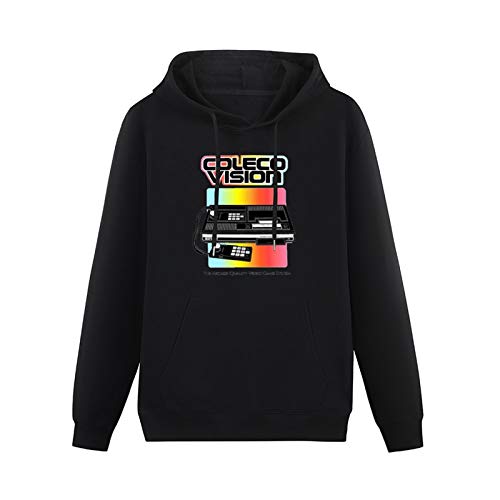 Coleco Colecovision Intellivision Gaming Video Game Console Vintage Hoodies Pullover Cotton Blend Sweatshirts Black 3XL