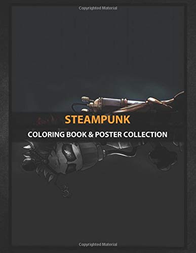Coloring Book & Poster Collection: Steampunk Badguy Steampunkgenre Cartoons