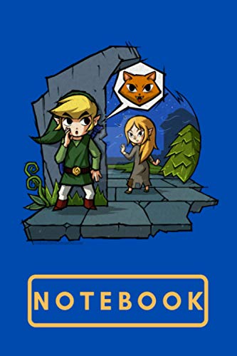Composition: The Legend Of Zelda Wearing The Wind Waker Notebook Wide Ruled 7.5 x 9.25 in, 100 pages book for girls, kids, school, students and teachers