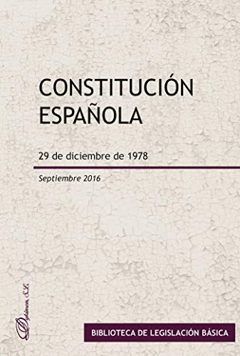 Constitución Española. 29 de Diciembre de 1978