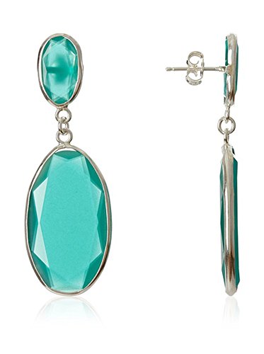 Córdoba Jewels | Pendientes en plata de Ley 925. Diseño Divinity Esmeralda