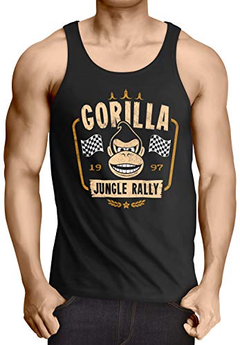 CottonCloud Jungle Rallye Camiseta para Hombre T-Shirt Kart n64 Switch, Talla:S
