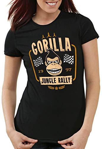 CottonCloud Jungle Rallye Camiseta para Mujer T-Shirt Kart n64 Switch, Talla:M