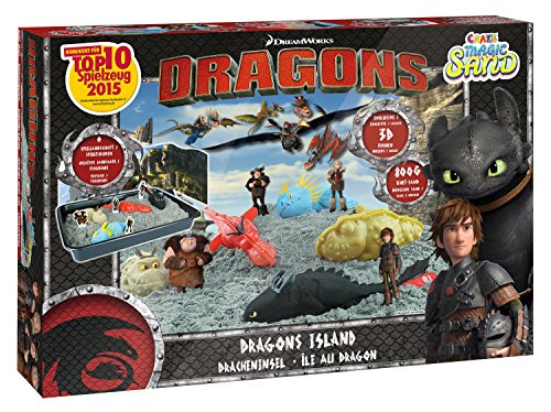Craze 54292 – Magic Arena Dragons Island Caja. Aprox. 800 g Arena en 5 colores diferentes , color/modelo surtido