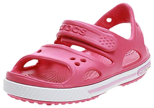 Crocs Crocband II Sandal PS K, Sandalias Unisex Niños, Rosa (Paradise Pink/Carnation), 30/31 EU