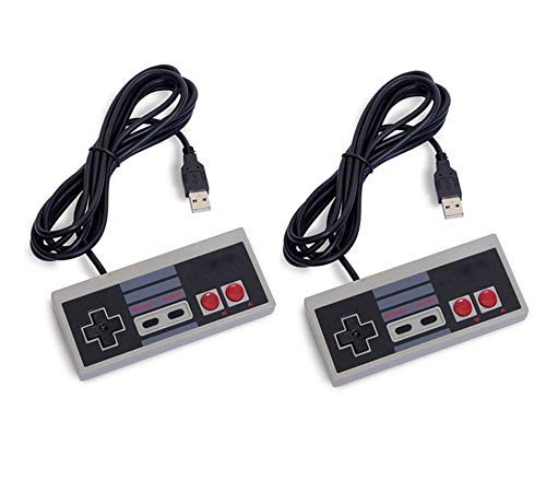 DARLINGTON & Sohns 2 Controlador para Nintendo NES USB Consola Controlador Retro Gamepad para PC Joystick Joypad
