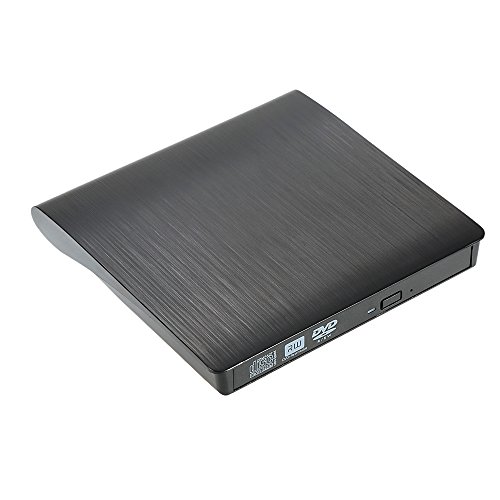 Docooler Caja Ultra Delgada portátil USB 3.0 SATA 9.5mm Unidad de Disco óptico Externo para PC Portátil