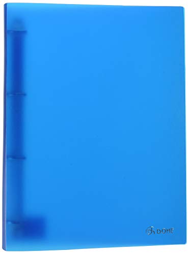 Dohe 90401 - Carpeta polipropileno, 4 anillas de 25 mm, A4, color azul