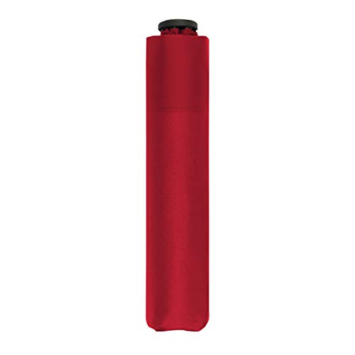 doppler Bolsillo Paraguas Cero,99 - Peso de sólo 99 Gramos - Estable - A Prueba de Viento - 21 cm - Fiery Red
