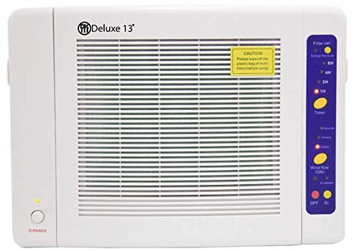 DXIII DELUXE13 Generador de Ozono Ionizador | Purificador de Aire Filtro hepa y carbón | Bombilla UV Ultravioleta Germicida