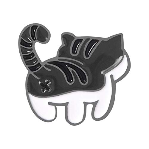 Elibeauty - Pin de gatito con esmalte de gatito Kawaii con diseño de gatito