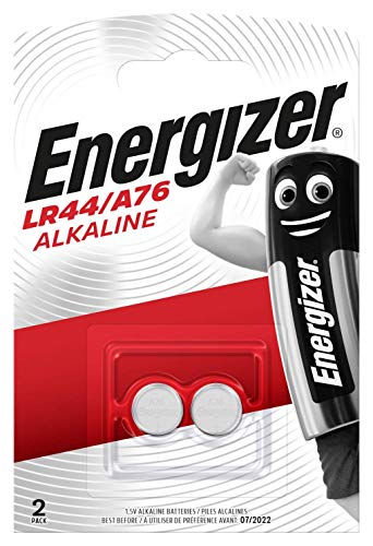 Energizer LR44/A76: Pilas, Paquete de 2, Plata