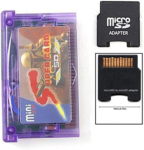 Entrega gratis Adaptador de Mini SD a Super Card para GBA SP NDSL + TF a Adaptador de Mini SD Card