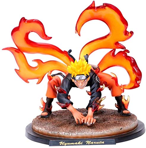 Estatua de Anime Figura de Anime Naruto Zorro de Nueve Colas Uzumaki Naruto Modelo de Personaje de Anime Muñecas