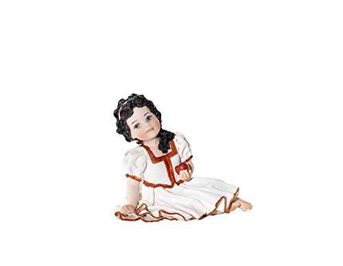 Estatua de Porcelana Blancanieves – Muñeca de Porcelana Elegante decoración Artesanal, fabricación clásica artística Vicentina – Made in Italy