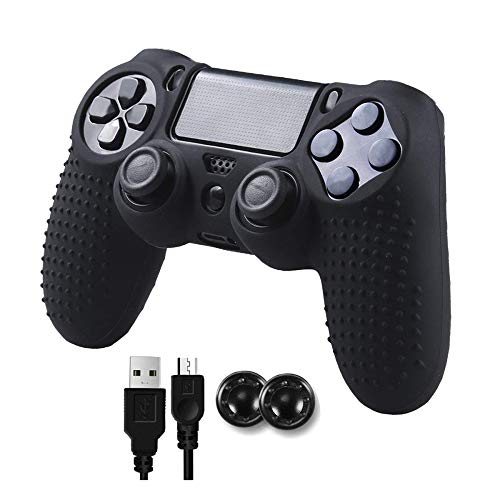 Evaliss PS4 Controller, Controlador PS4, Mando PS4, Mando Inalámbrico Gamepad Compatible con Playstation 4 (Negro)