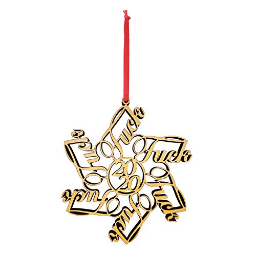 EWQAZ 2020 Decoración navideña con Copos de Nieve de Madera, Tema navideño para Adultos, Colgante Hueco (1 Pieza)