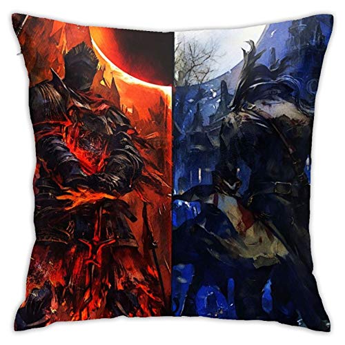ewretery Throw Pillow Cover Dark Souls Decorative Pillow Case Home Decor Square 18x18 Inches Pillowcase