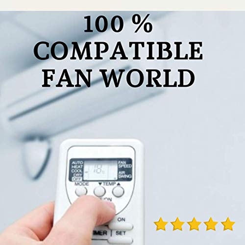 Fan World - Mando Aire Acondicionado Fan World - Mando a Distancia Compatible con Aire Acondicionado Fan World. Entrega en 24-48 Horas. Fan World MANDO COMPATIBLE.