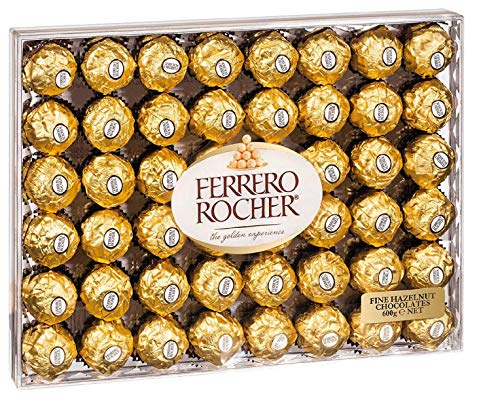 Ferrero Rocher Avellana y Chocolate - Caja 48 piezas 600 g
