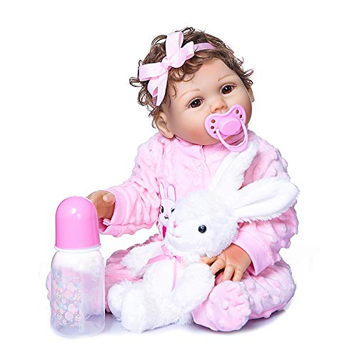 Festnight 470mm de Cuerpo Completo de Silicona Reborn Baby Doll Impermeable bebé baño Juguete bebé niños Moda muñeca Regalo