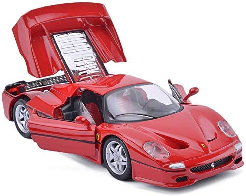 FGDSA Modelo De Coche Coche 1:24 Ferrari-F50 Adornos De Juguete Colección De Coches Deportivos Joyas Rojo 19X8X5Cm